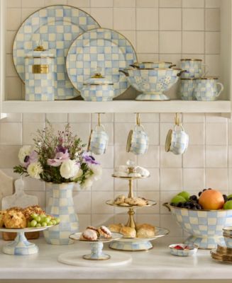 MacKenzie-Childs Sky Check Dinnerware Collection - Macy's