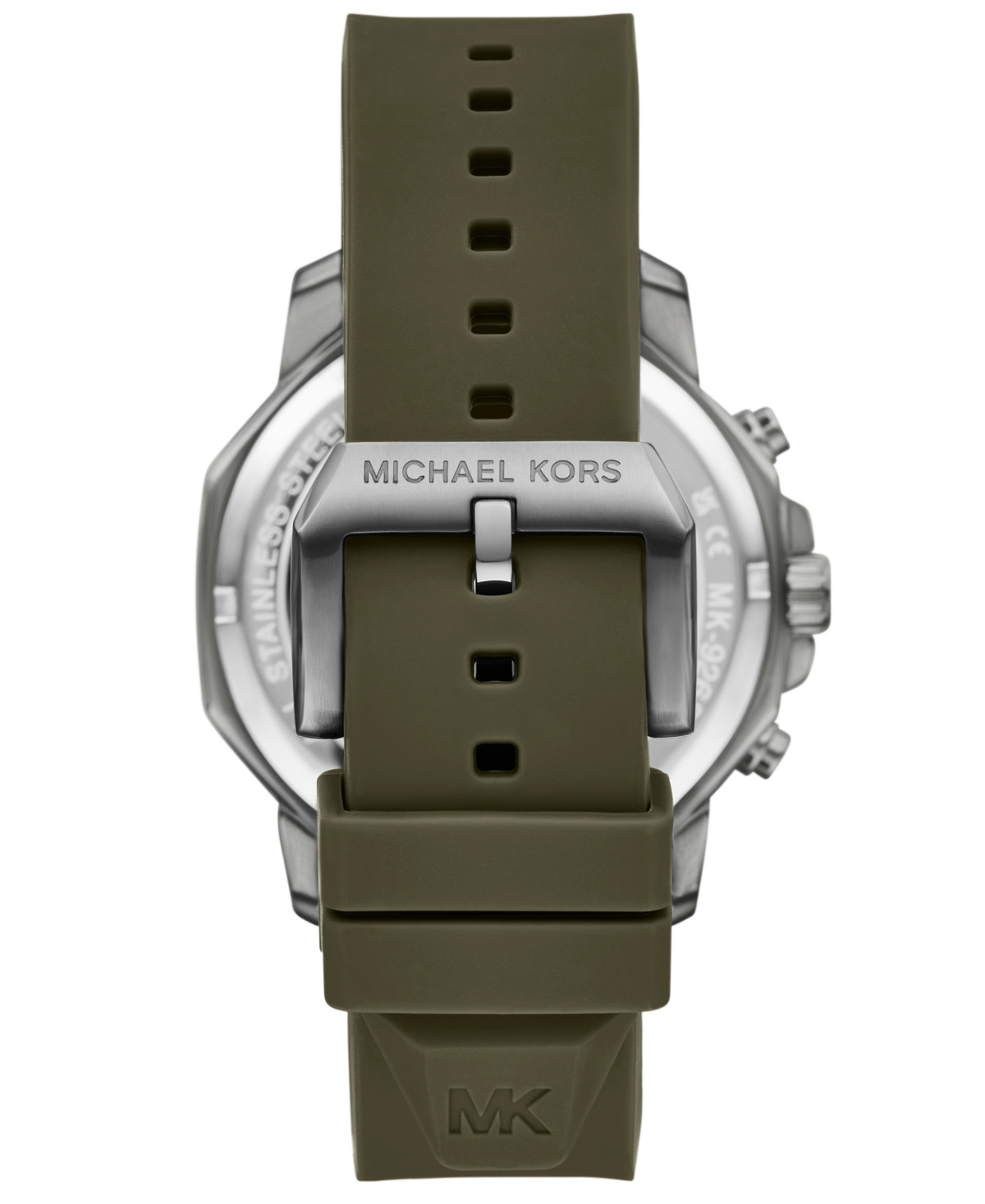 Michael Kors Men's Prescott Quartz Chronograph Green Silicone Watch 44mm
