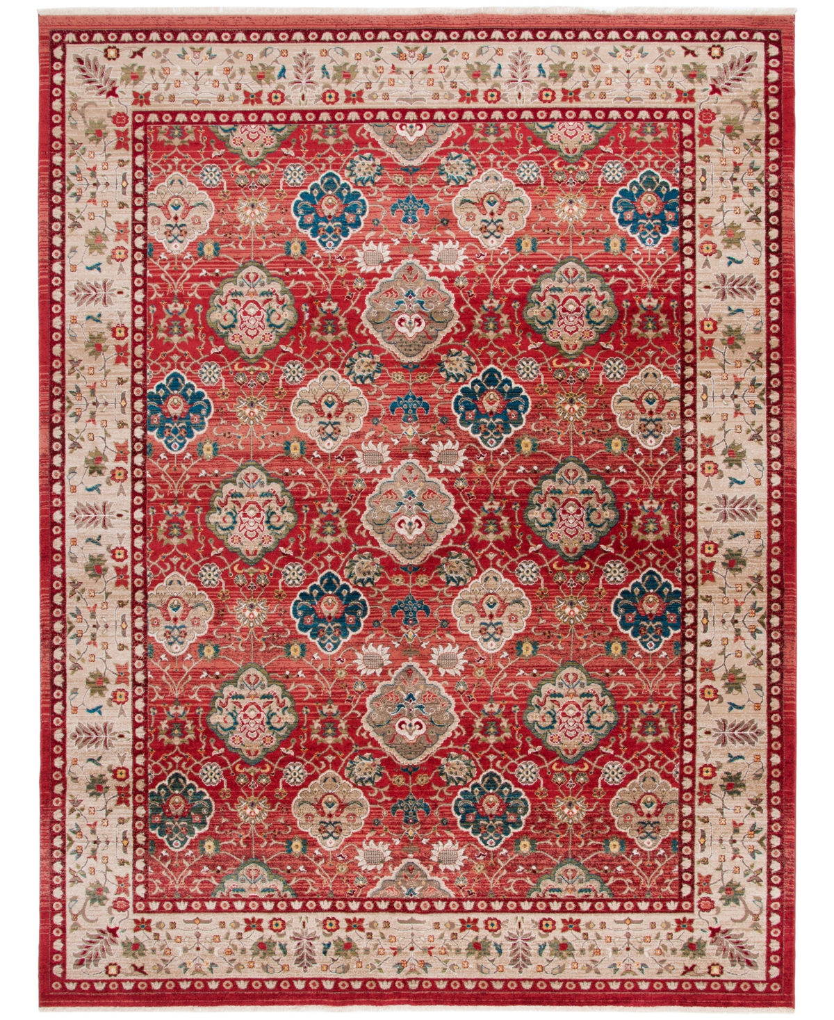 Lauren Ralph Lauren Ariel LRL1255C Red and Beige 8' X 10' Area Rug
