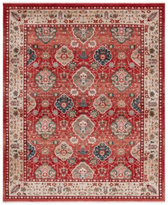 Ariel LRL1255C Red and Beige 9' X 12' Area Rug
