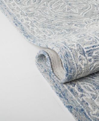 Etienne LRL6603M Blue and Ivory 8' X 10' Area Rug