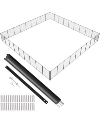 4 x 108 FT Removable Safety Pool Fence With Stainless Steel Legs For DIY Installation