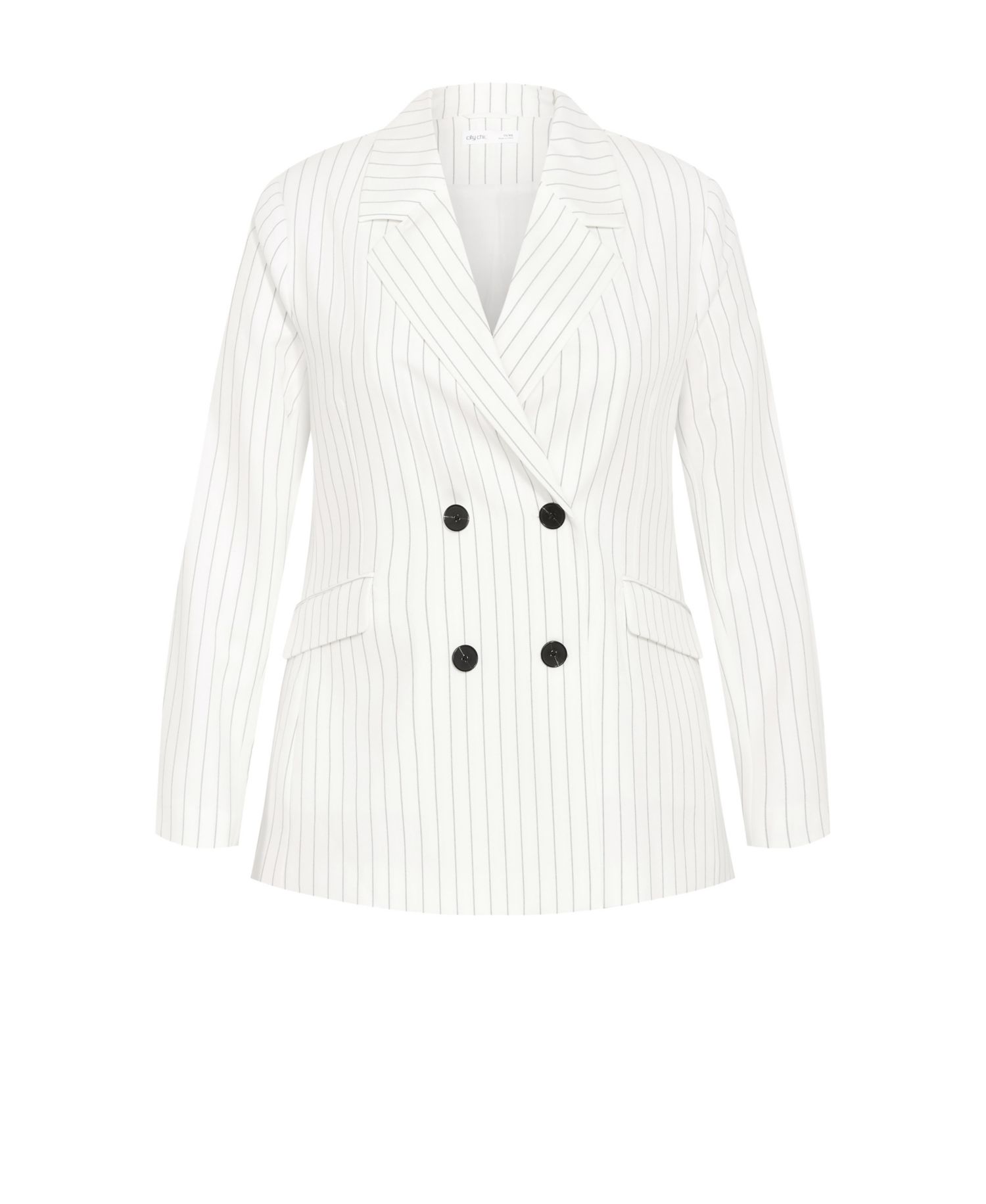 Women's Pinstripe Double Breasted Blazer