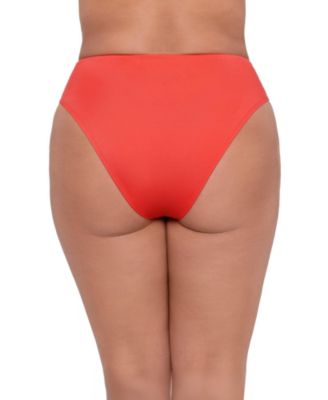 Women's S3 Smoothing Cinch Front High Cut Bikini Swimsuit Bottoms - Palm Royale