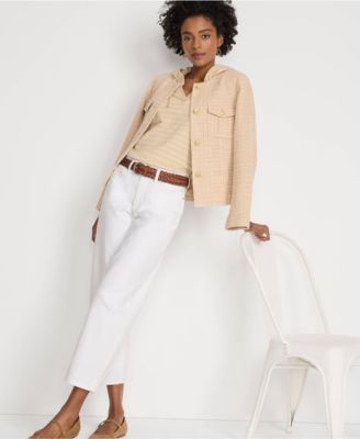 Women's Denim High Rise Barrel Leg Ankle Jeans