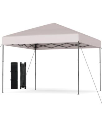 10x10 ft Outdoor Pop-Up Canopy Tent with Carry Bag & Stakes