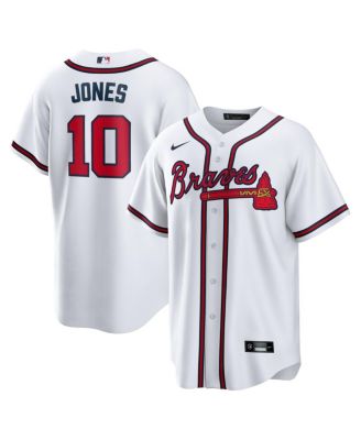 Men's Chipper Jones White Atlanta Braves Home Retired Player Replica Jersey