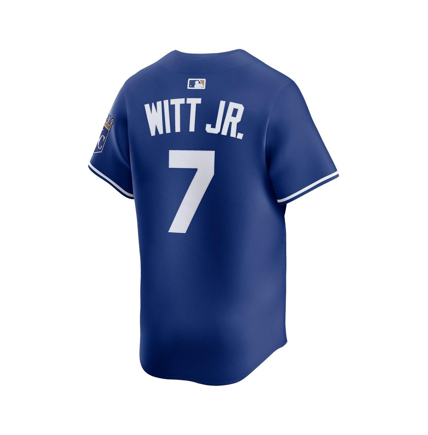Мужской топ Nike Bobby Witt Jr. Royal Kansas City Royals Alternate 2 Limited Player Jersey — фото 3