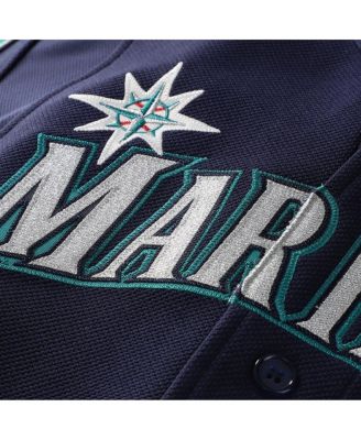 Men's Ichiro Suzuki Navy Seattle Mariners 2006 Cooperstown Mesh Batting Practice Button-Up Jersey