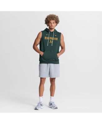 Men's Green Athletics Authentic Collection Standard Issue Dri-FIT Sleeveless Hoodie