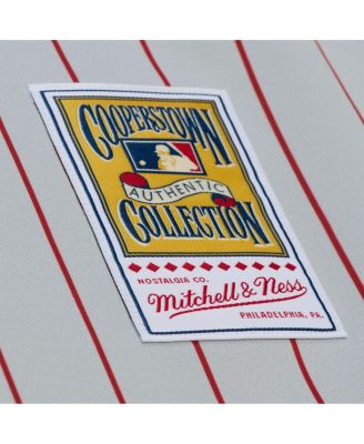 Men's Deion Sanders Gray Cincinnati Reds 1997 Authentic Jersey