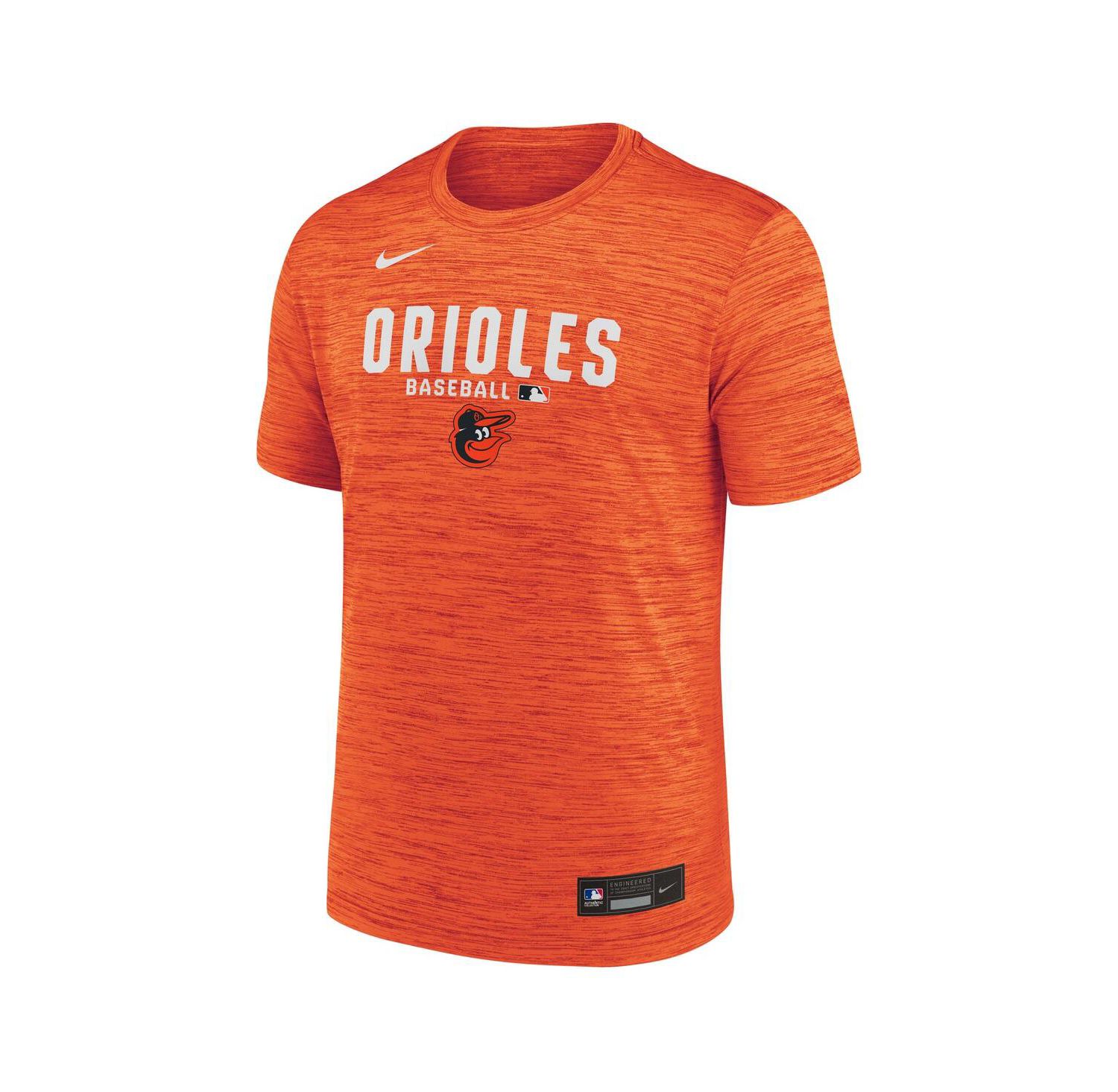 Men's Orange Baltimore Orioles Authentic Collection Velocity Dri-FIT T-Shirt