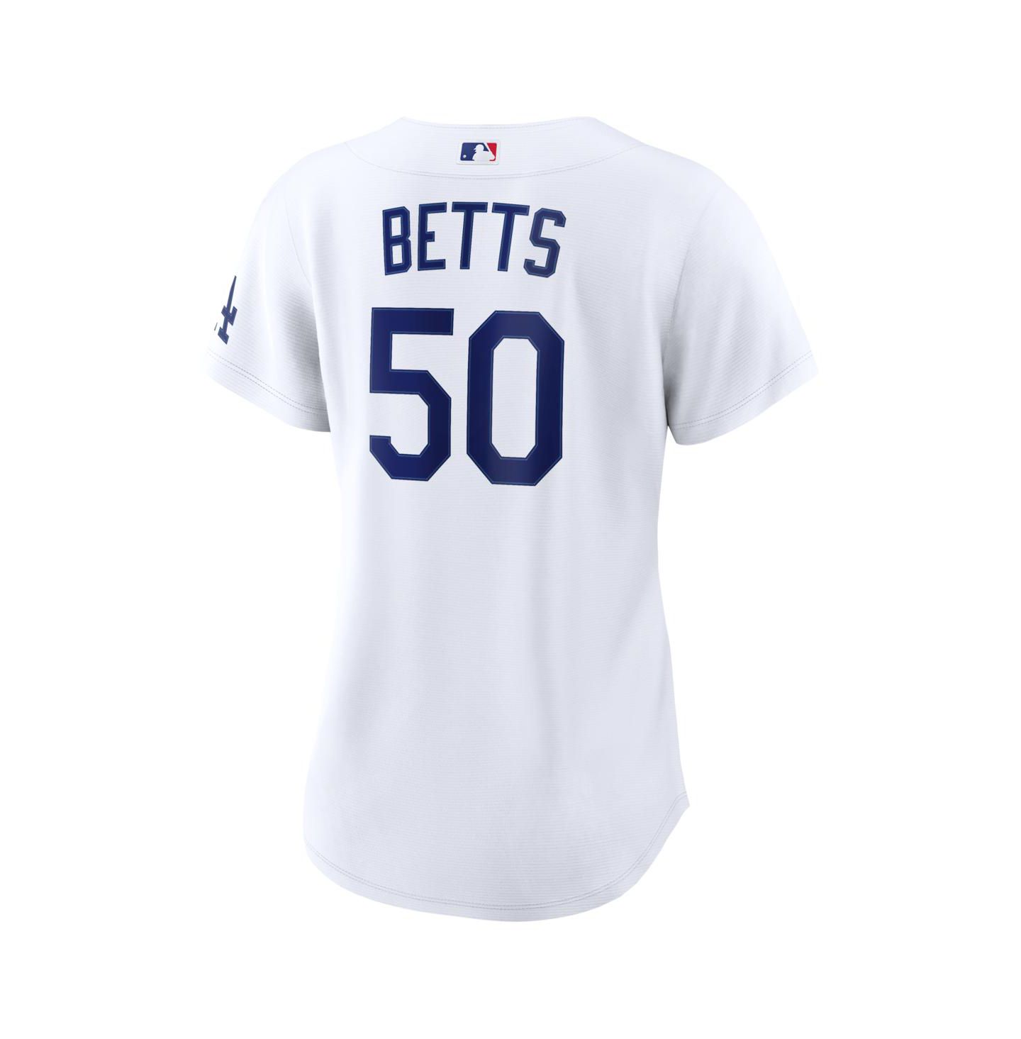 Женский топ Nike Mookie Betts White Los Angeles Dodgers Home Stadium Jersey — фото 3