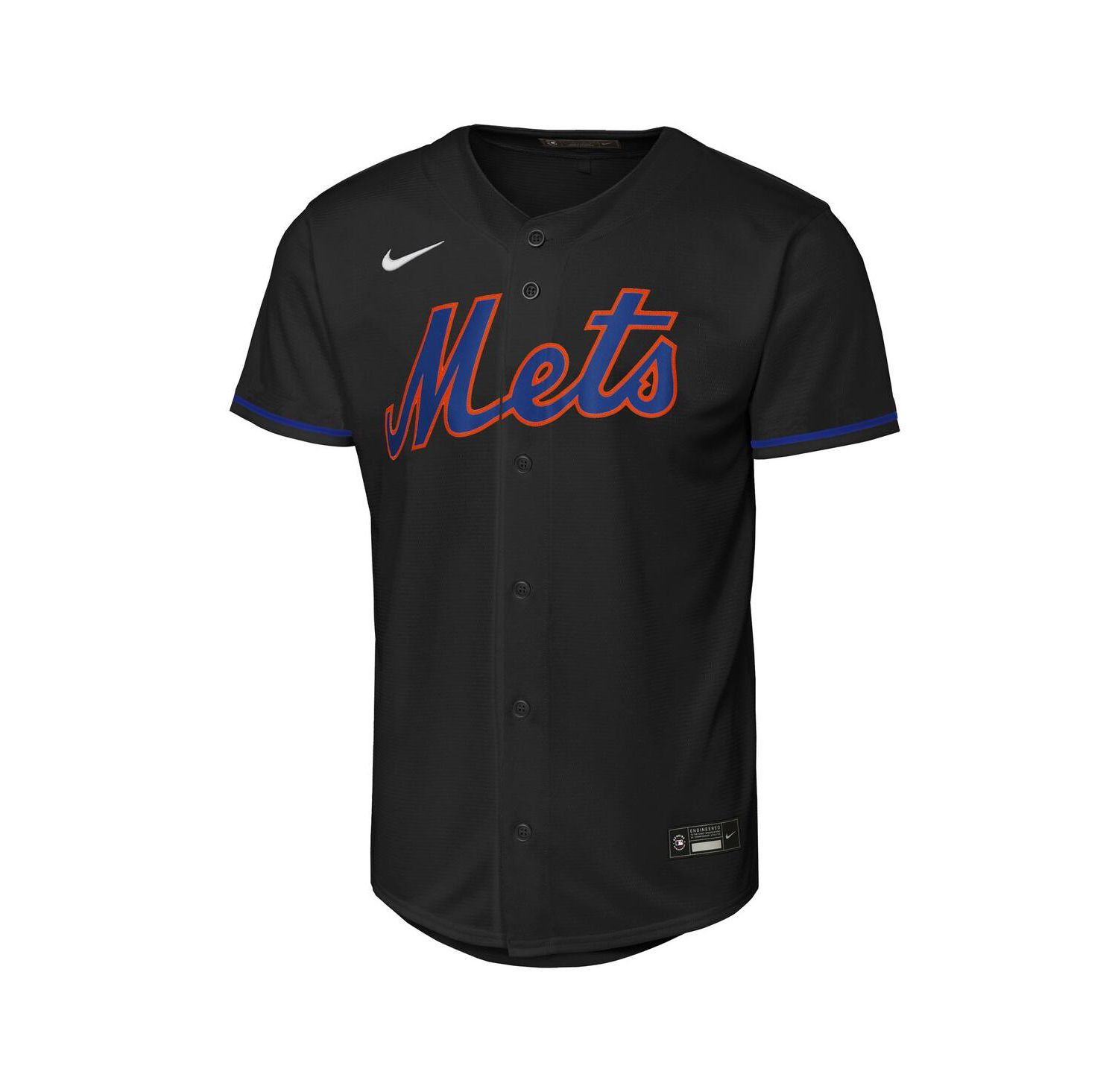 Big Boys and Girls Francisco Lindor Black New York Mets Alternate Replica Jersey