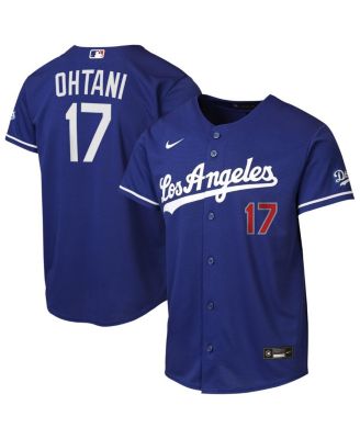 Big Boys and Girls Shohei Ohtani Royal Los Angeles Dodgers Alternate Stadium Jersey
