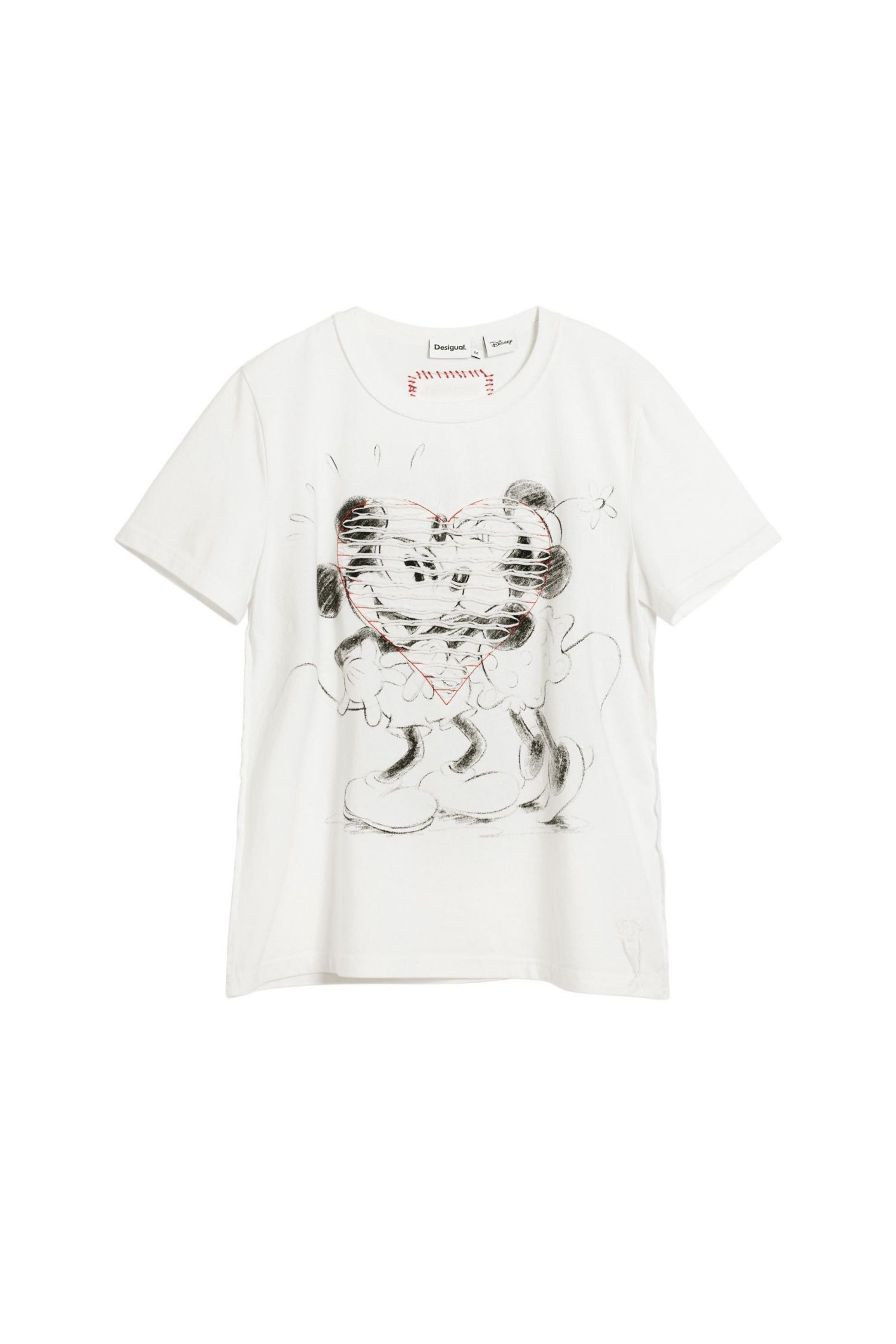 Women's Mickey and minnie Mouse heart t-shirt
