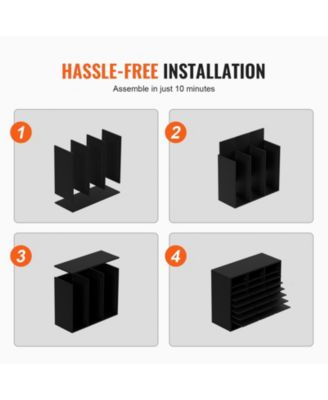 Wood Literature Organizer 24 Compartments Removable Shelves for Office Use