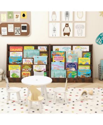 5-Tier Front-Facing Kids Bookshelf with Deep Compartments, Montessori Style