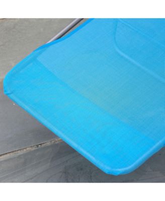 Mesh Outdoor Reclining Lounge Chair Lightweight and Portable,