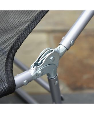 Mesh Outdoor Reclining Lounge Chair Lightweight and Portable,