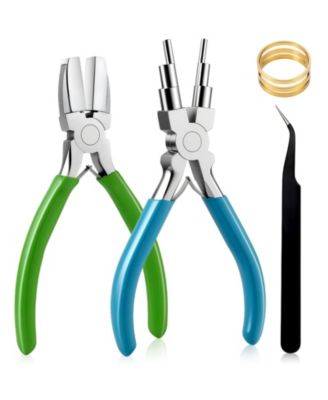 2pcs Pliers Set Nylon Jaw Bail Plier Beading Looping Wire DIY Crafts