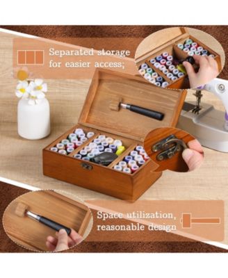 83 Pcs Leather Repair Sewing Kit Waxed Thread Upholstery DIY Craft Tools Large-eye Needles Hand Stitching Set