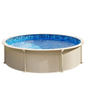 24-ft Round Overlap Vinyl Pool Liner Fits 48-54 in Wall Height for Steel Pools