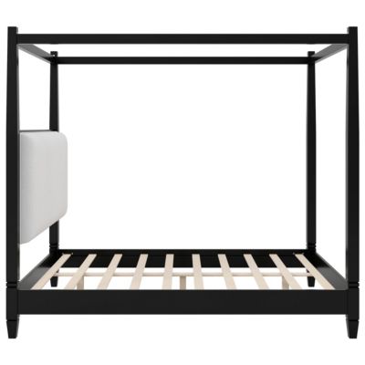 Canopy Platform Bed w/Upholstered Headboard