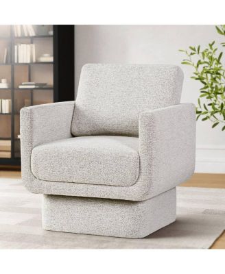 Modern Swivel Accent Chair, Upholstered Lounge Chair, 1 Piece