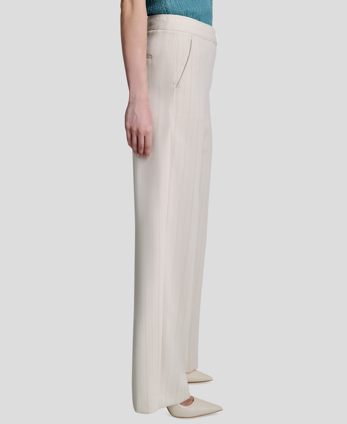 Dkny Women's Straight-Fit Pinstripe Trouser Pants