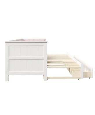 Twin XL to King Daybed w/ Storage and Upholstered Backrest