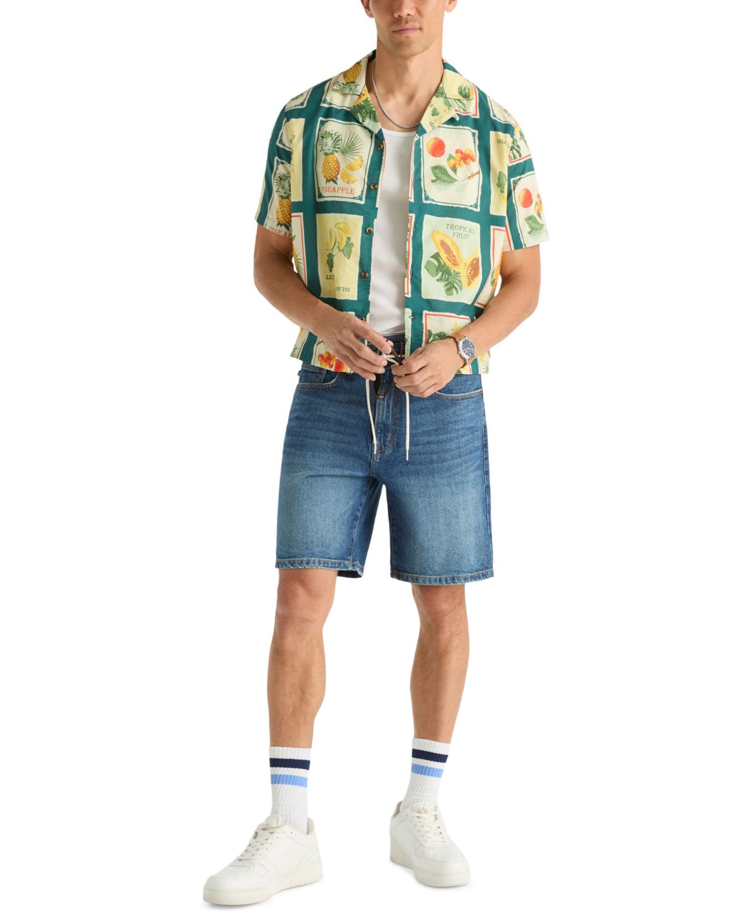 Men's Short-Sleeve Camp Collar Shirt