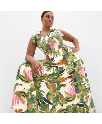 Women's Paradiso Print Maxi Dress
