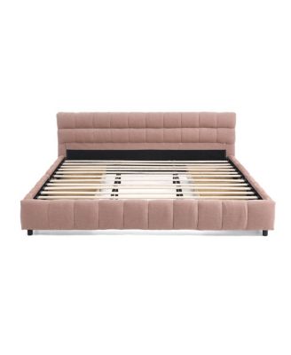 California King Upholstered Bed w/ Storage Drawer