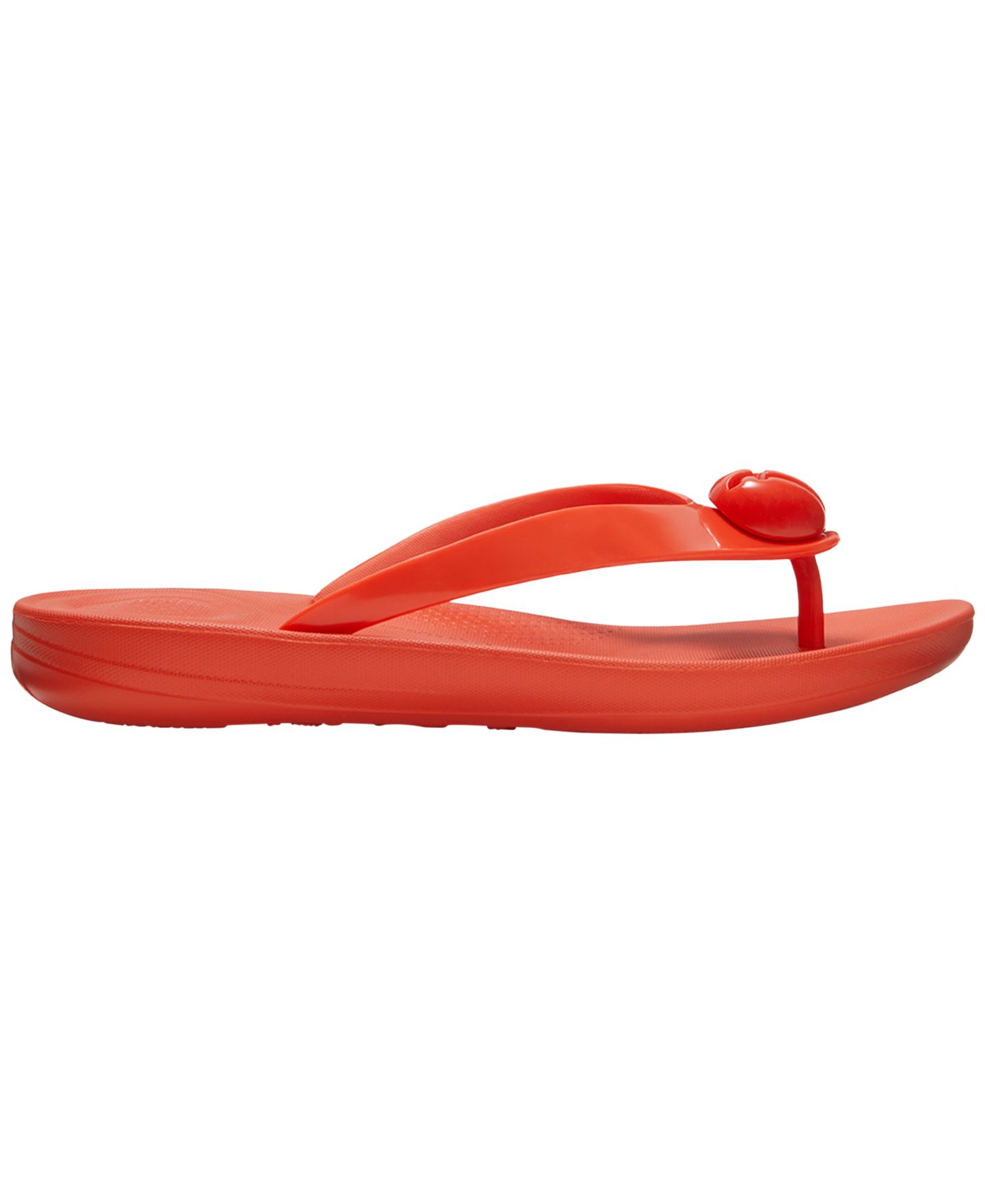Женские сандалии FitFlop Iqushion Glossy-Button Slip-On, цвет: Вишнёвый — фото 2