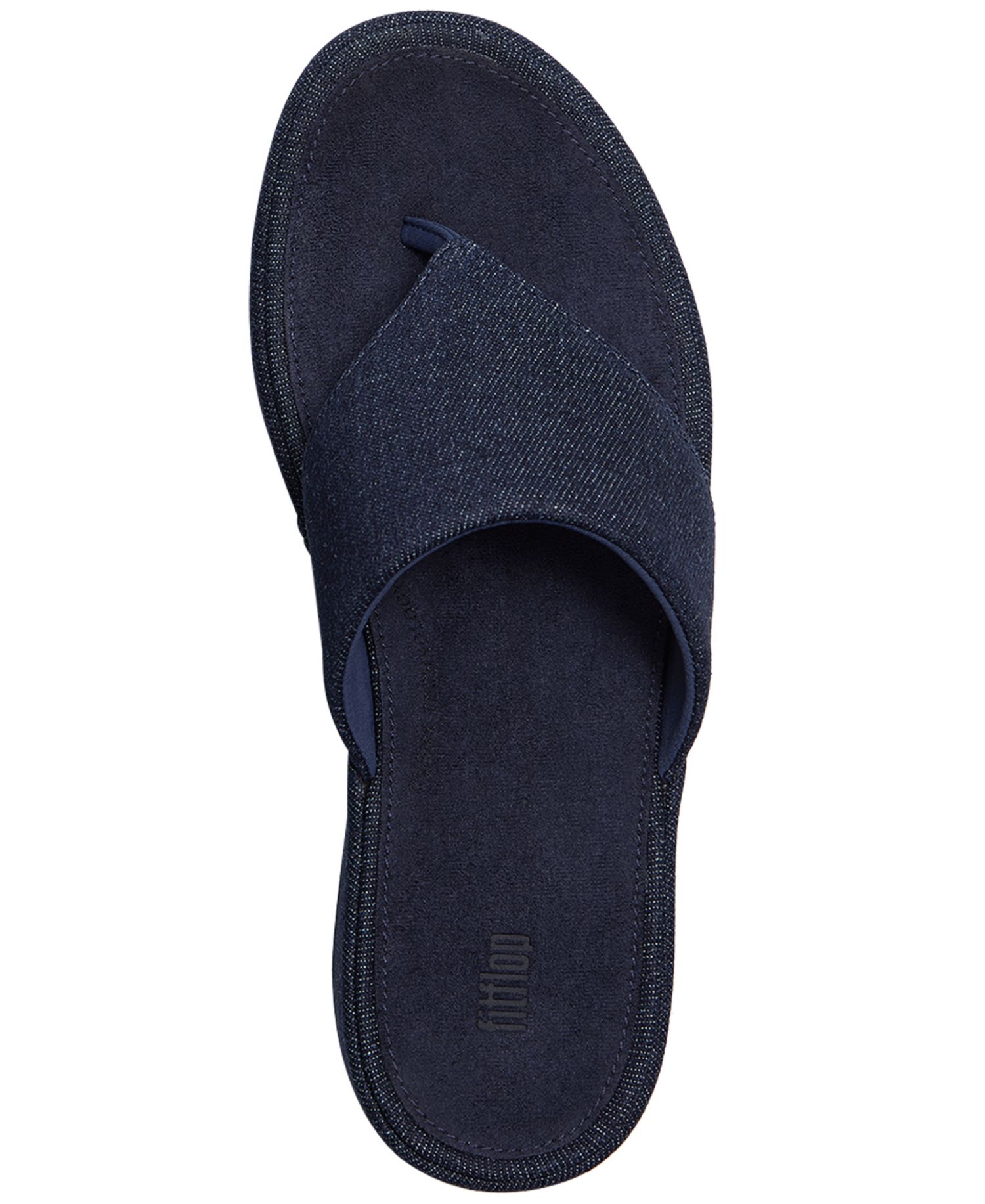 Women's Platfforms Denim Wedge Toe-Post Sandals
