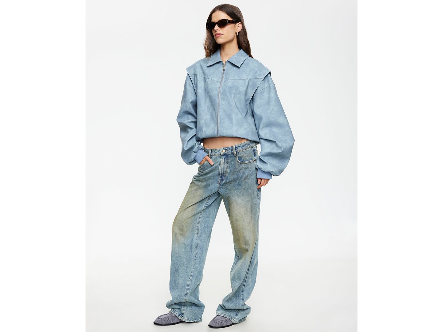 Женская куртка Lioness Vista Spread Collar Bomber, цвет: Сланцевый — фото 8