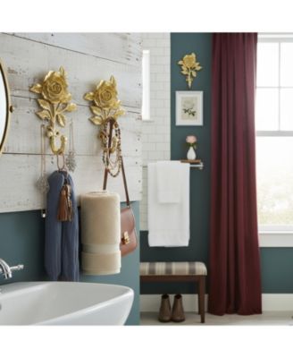 2pcs 3D Flower Retro Wall Hooks Heavy Duty Coat Hat Hanger Home Decor