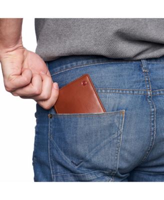 Men's Connor Executive Bifold Wallet | Business Passcase for Men | Premium Leather | Dual ID Windows | RFID Blocking | Gift Box Included