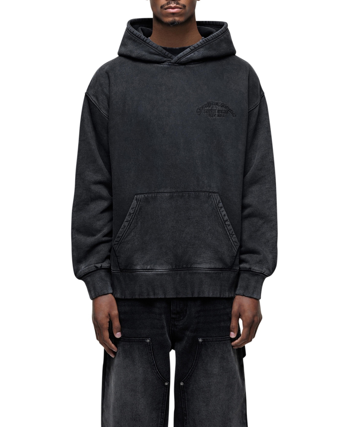 Good For Nothing Men's Vintage Washed Relaxed Hoodie