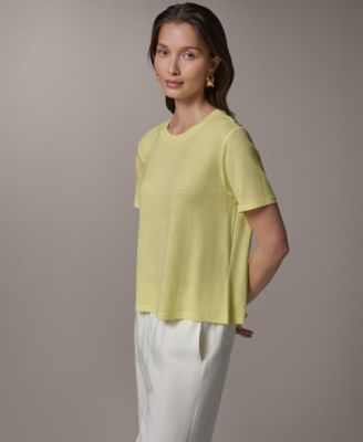 Women's Linen Jersey Striped Tee