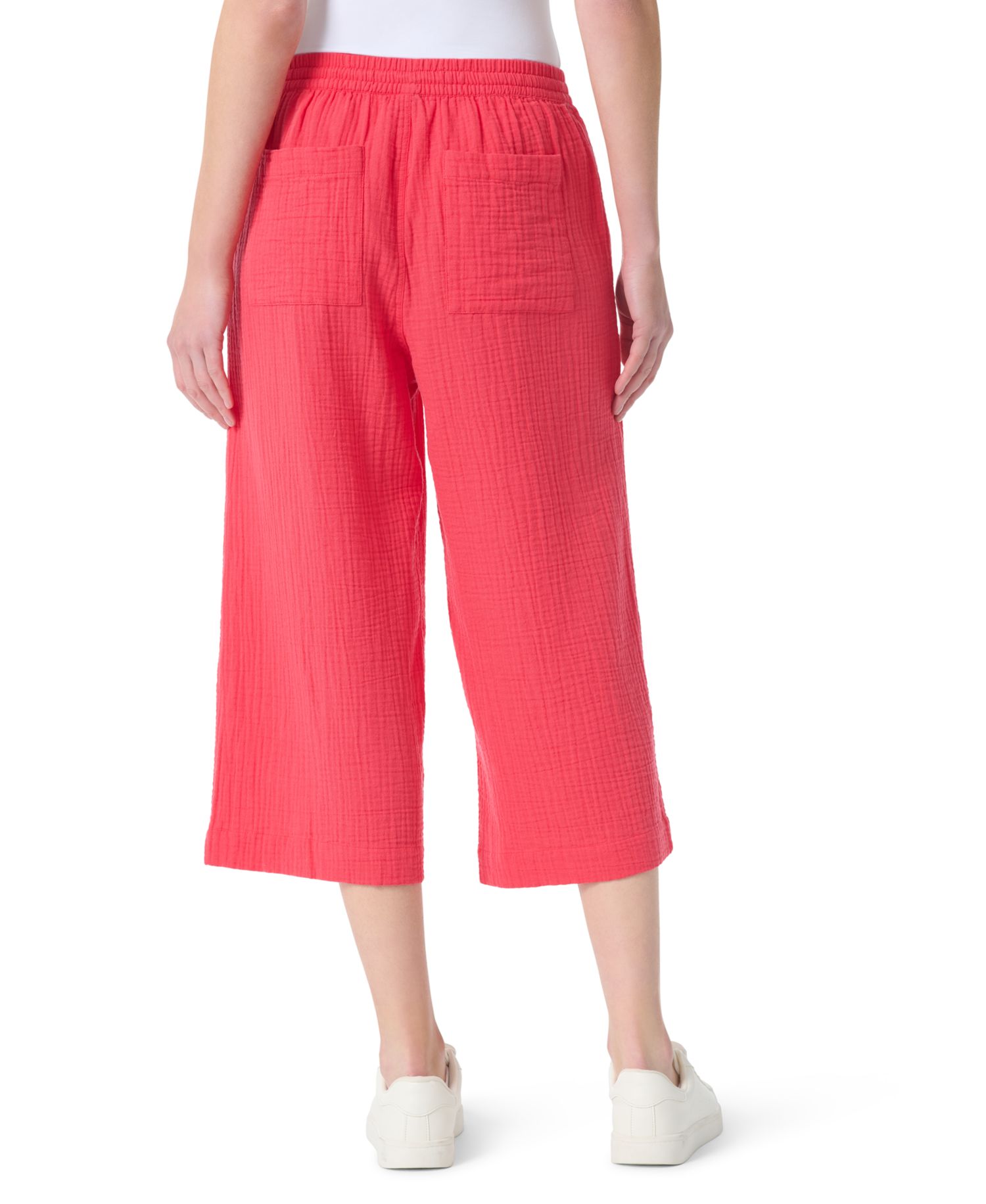 Women's Gauze High-Rise Wide-Leg Pants
