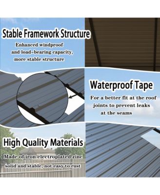 10x20 ft. Stainless Steel Carport Shelter