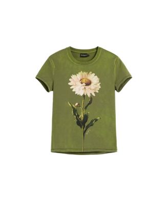 Women's Fitted daisy T-shirt
