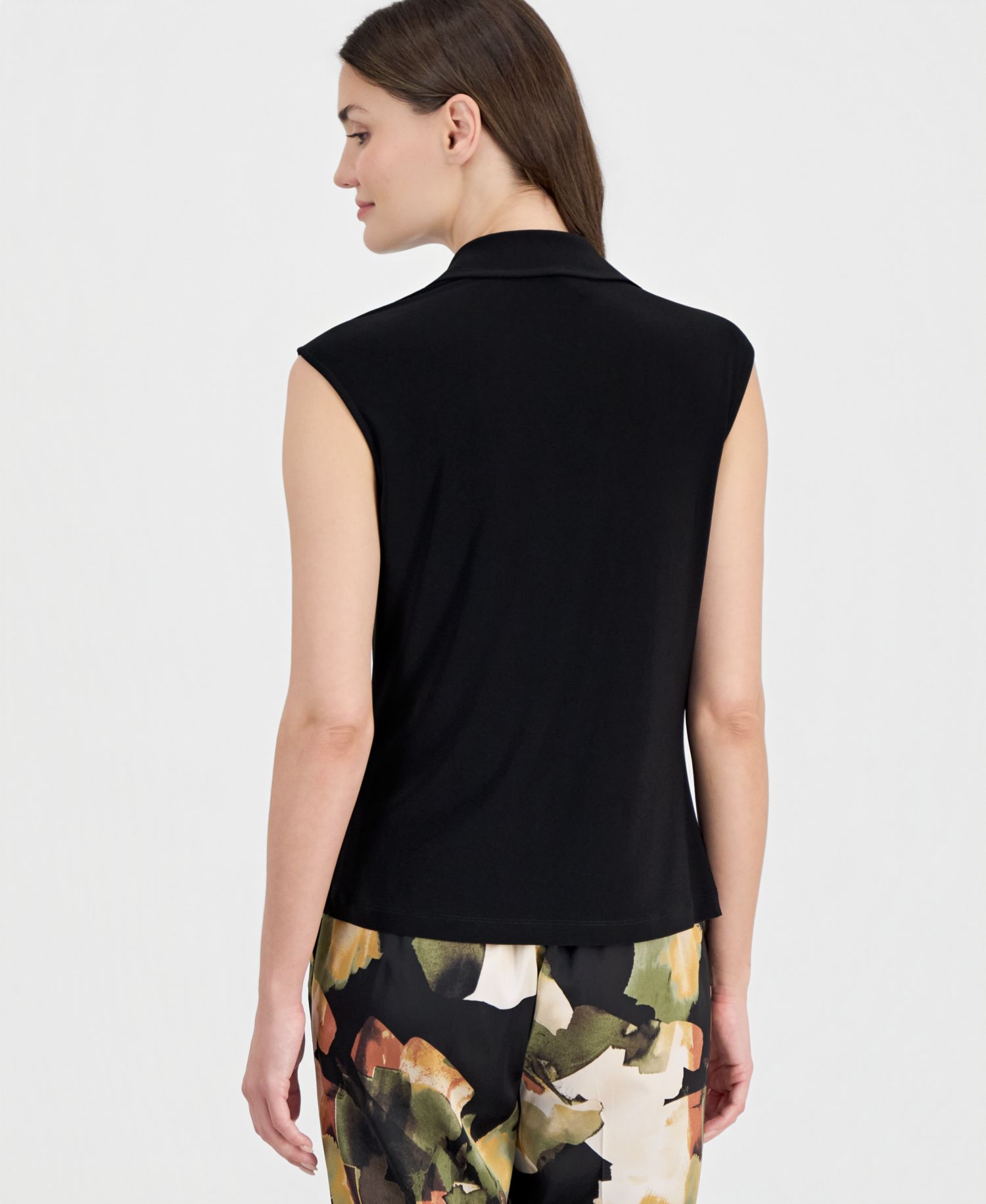 Women's Extended-Shoulder Cowlneck Top