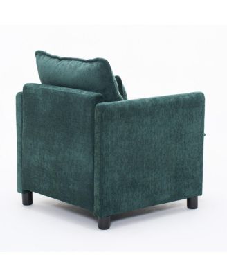 Padded Armchair with 3-Pillow Comfort Set