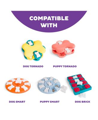 Paw N Play Interactive Dog Puzzle Level 2 Intermediate Enrichment Treat Feeder Slow Eating Mental Stimulation