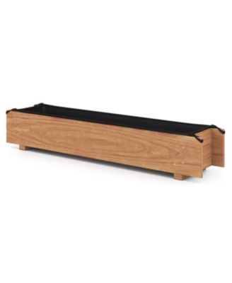 Raised Wood Planter for Vegetables, Herbs & Flowers
