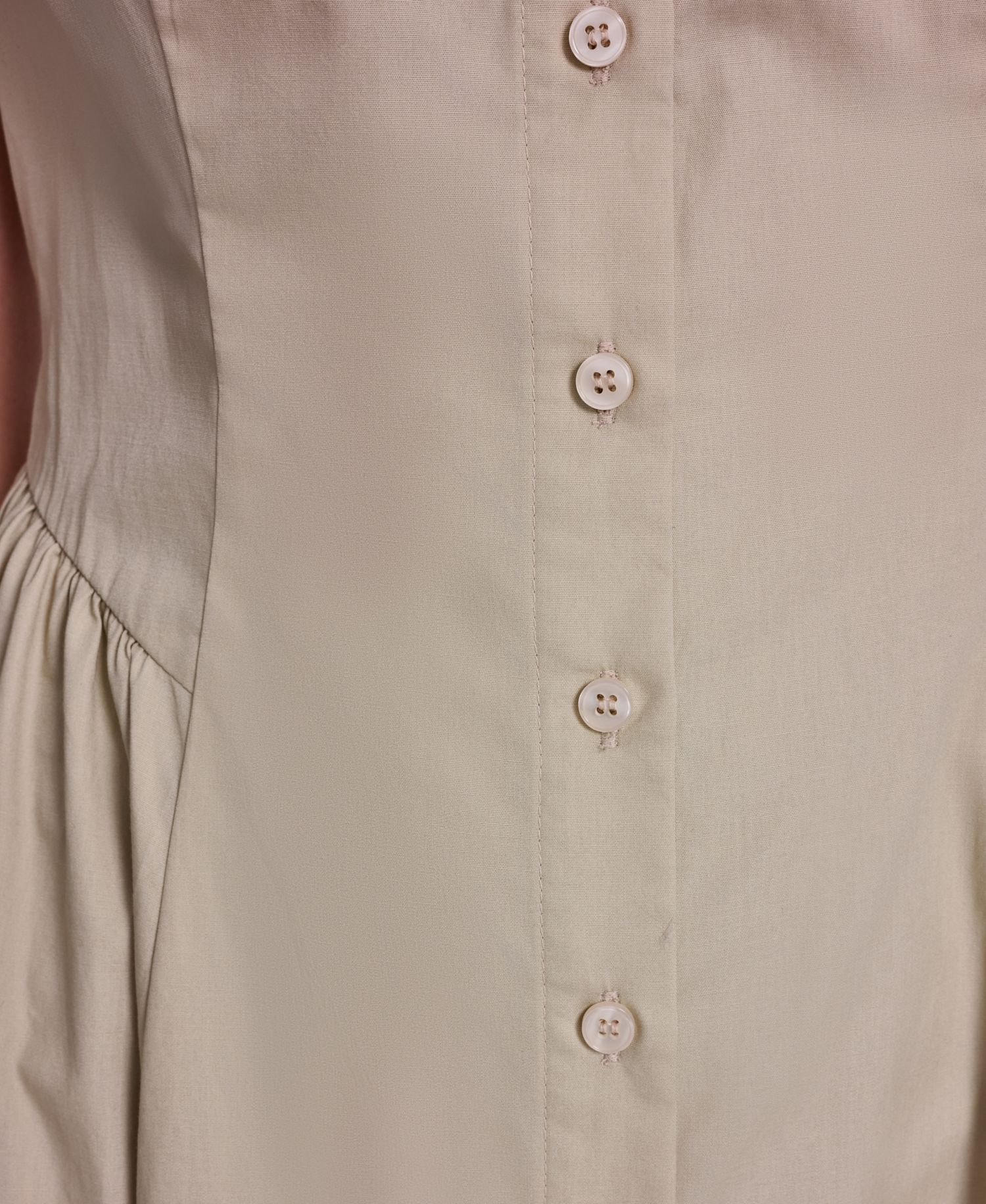 Petite Sleeveless Collared Shirt-Dress