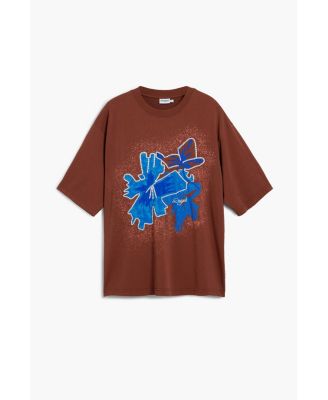 Men's Short-sleeve T-shirt with flower patch